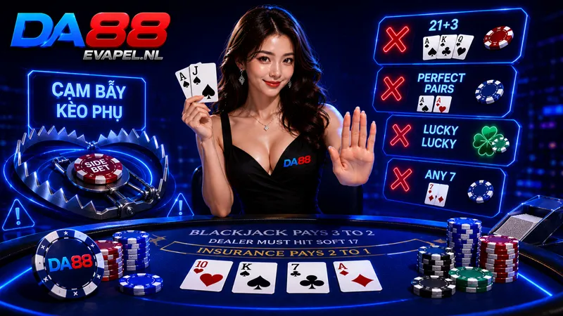 Nhận diện cạm bẫy từ các kèo phụ khi chơi Blackjack DA88