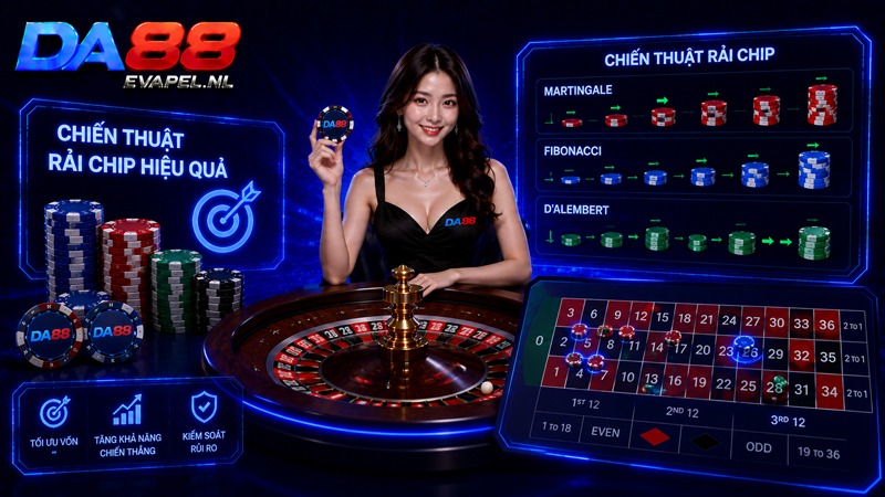 Chiến thuật rải chip hiệu quả khi chơi Roulette DA88