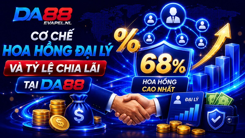 Cơ chế hoa hồng đại lý và tỷ lệ chia lãi tại DA88