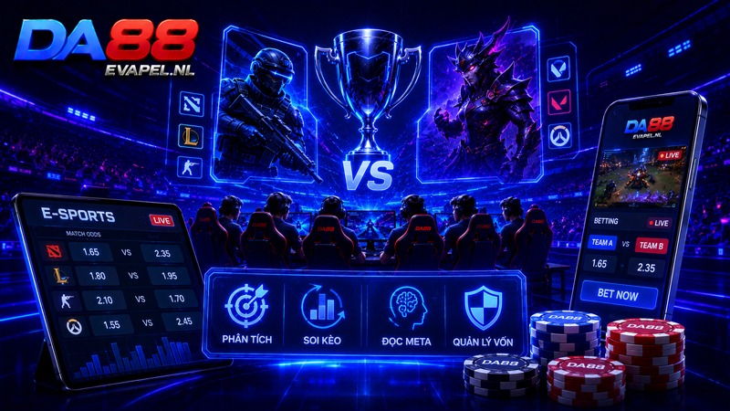 Cá cược thể thao điện tử da88 uy tín, mẹo bắt kèo e-sport chuẩn