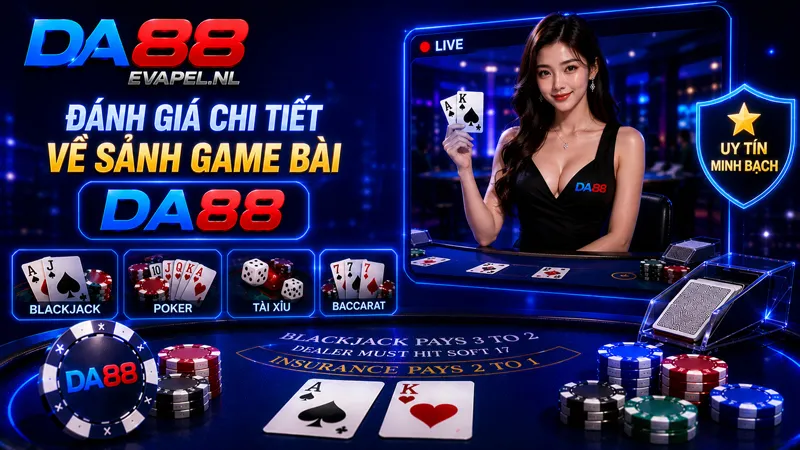 Đánh giá chi tiết về sảnh game bài DA88
