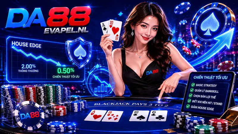 Bí quyết ép House Edge xuống thấp nhất tại Blackjack DA88