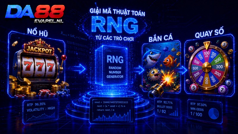 Giải mã thuật toán RNG từ các trò chơi Nổ hũ, Bắn cá, Quay số