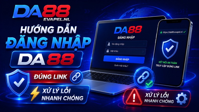 Hướng Dẫn Đăng Nhập DA88 Đúng Link, Xử Lý Lỗi Nhanh Chóng
