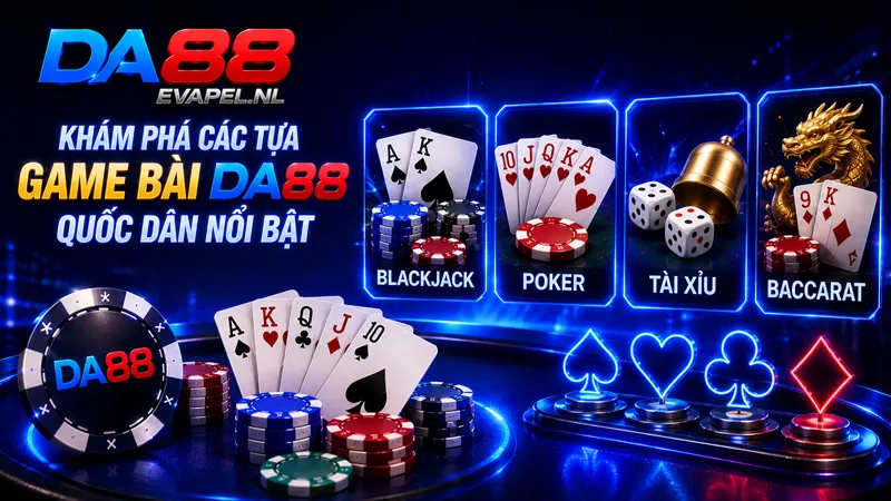 Khám phá các tựa game bài DA88 quốc dân nổi bật