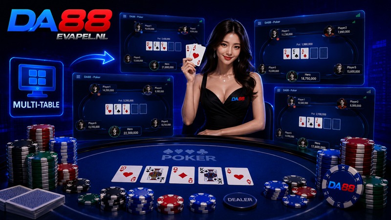 Khám phá chi tiết Poker DA88 và tính năng Multi-Table