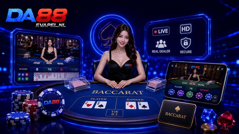 Live casino Baccarat tại DA88 có gì nổi bật?