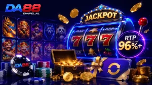 Nổ hũ DA88 trải nghiệm kho slots đồ sộ, tỷ lệ rtp trên 96%