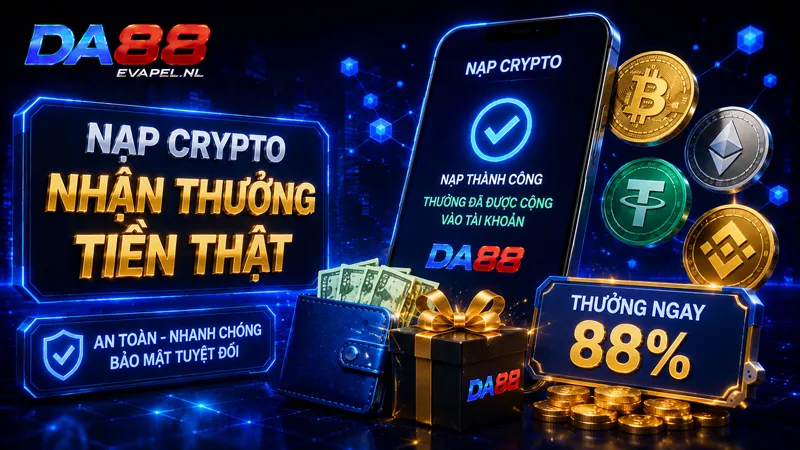 Thể lệ và điều kiện nhận thưởng nạp Crypto DA88