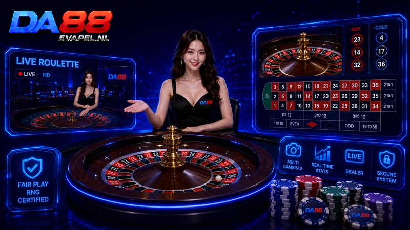 Trải nghiệm bàn quay và công nghệ live Roulette DA88