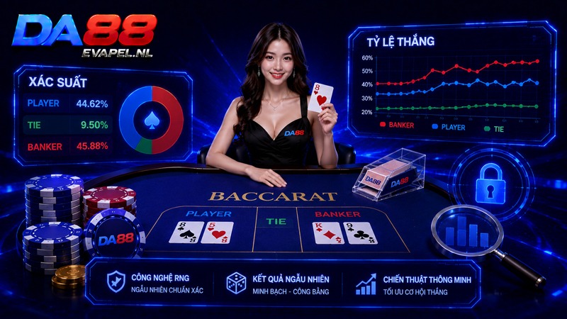 Xác suất và bí mật tỷ lệ thắng khi chơi Baccarat DA88