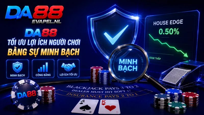 DA88 - Tối ưu lợi ích người chơi bằng sự minh bạch