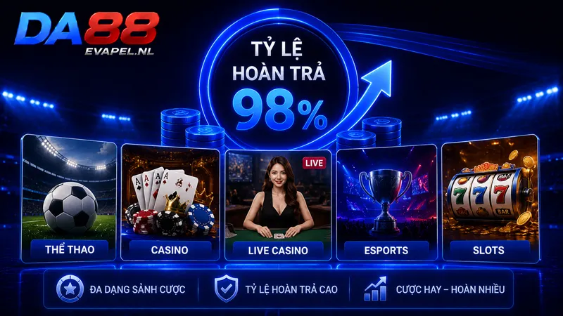 Giới thiệu DA88 về các sảnh cược và tỷ lệ hoàn trả