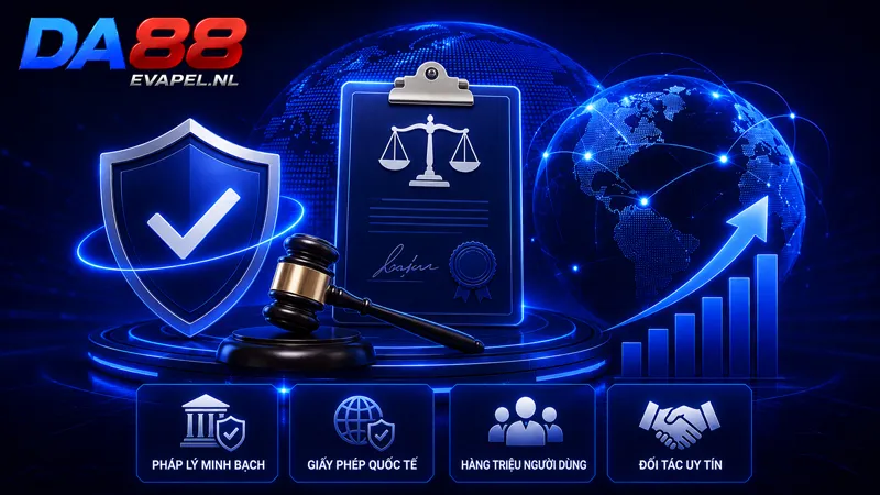 Nền tảng pháp lý và quy mô hoạt động DA88