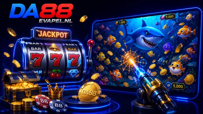 Slot games và bắn cá đổi thưởng tại DA88